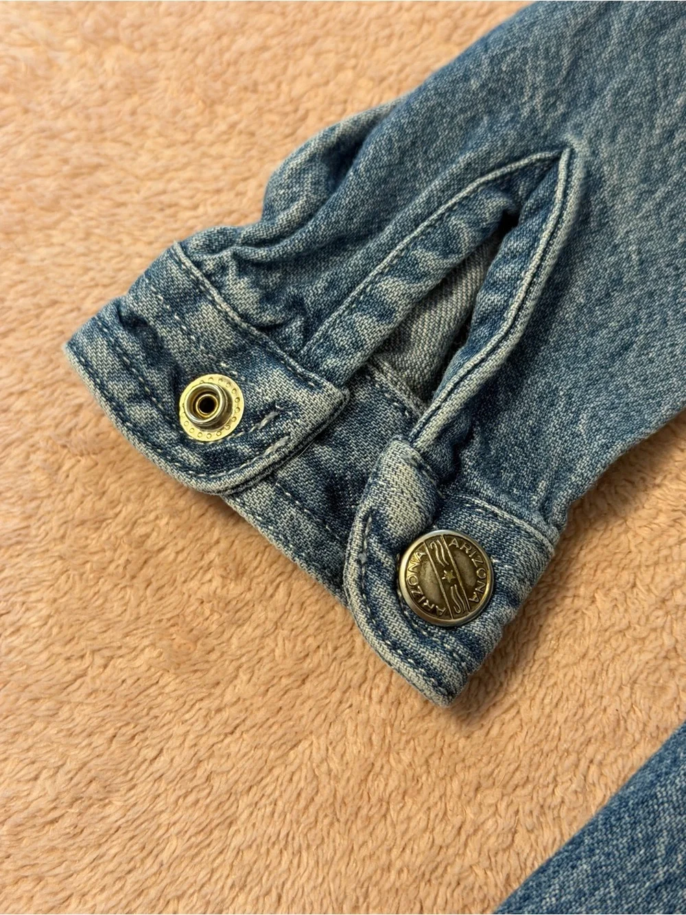 Arizona Jean Company Girls' Denim Dress Jacket - Blue